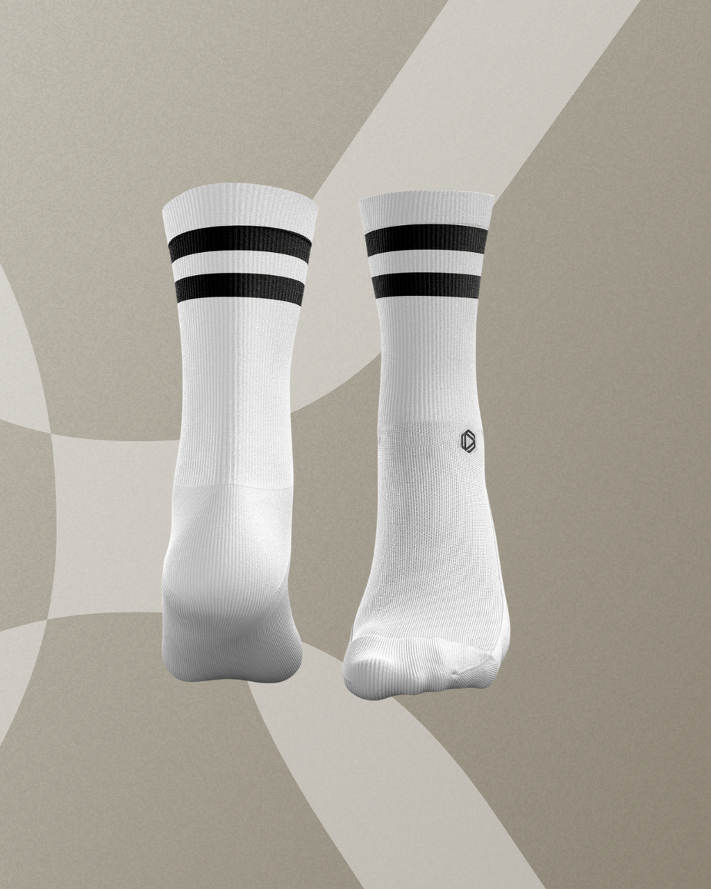 HEXXEE White 2Stripe Socks