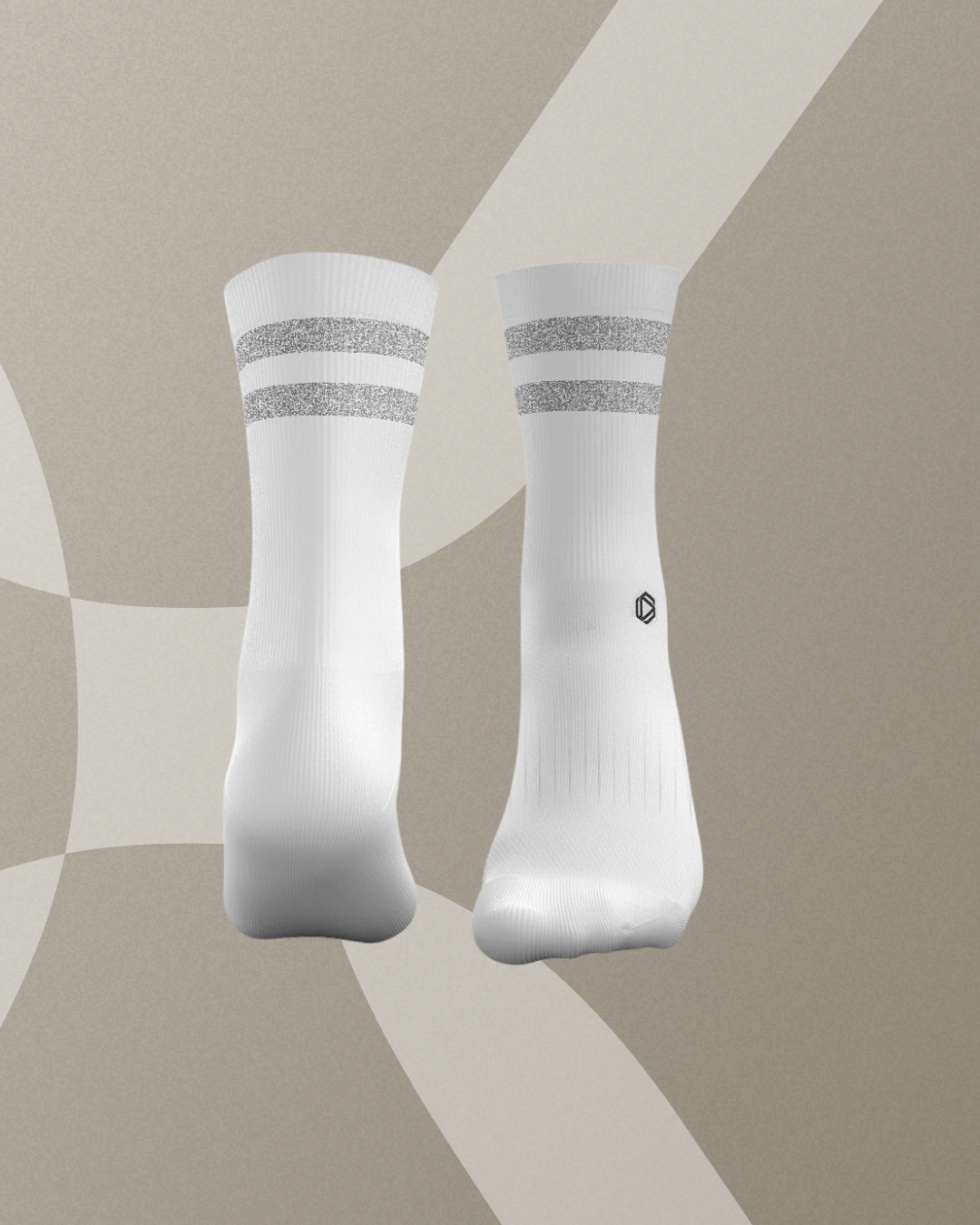 HEXXEE White Reflective 2Stripe
