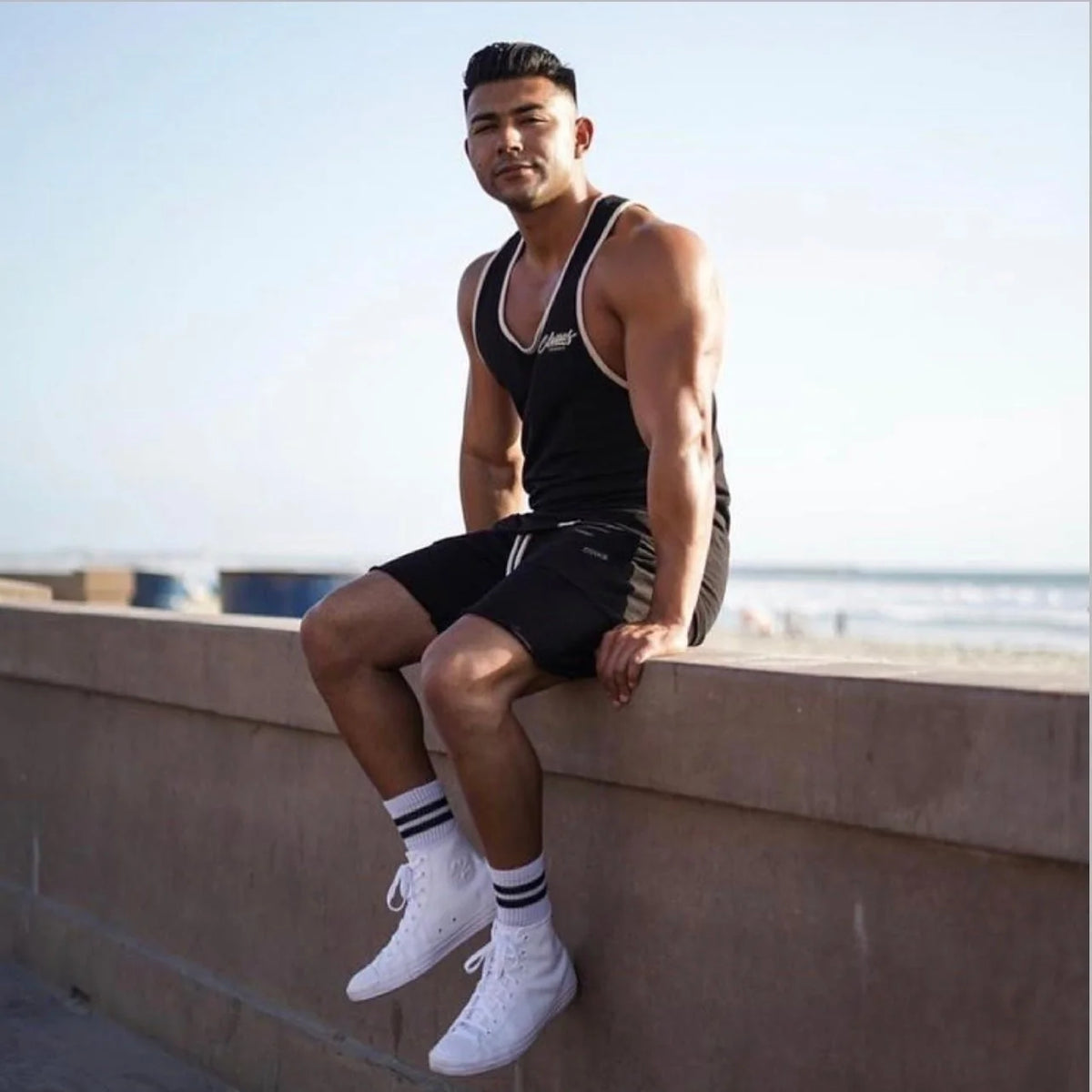 HEXXEE White 2Stripe Socks