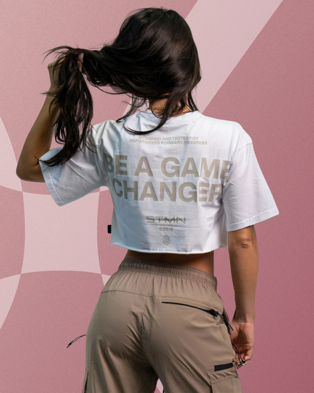 STMN Be A Game Changer Cropped Tee