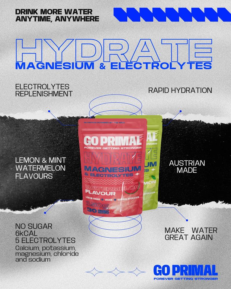 GoPrimal Hydrate - Magnesium & Electrolytes