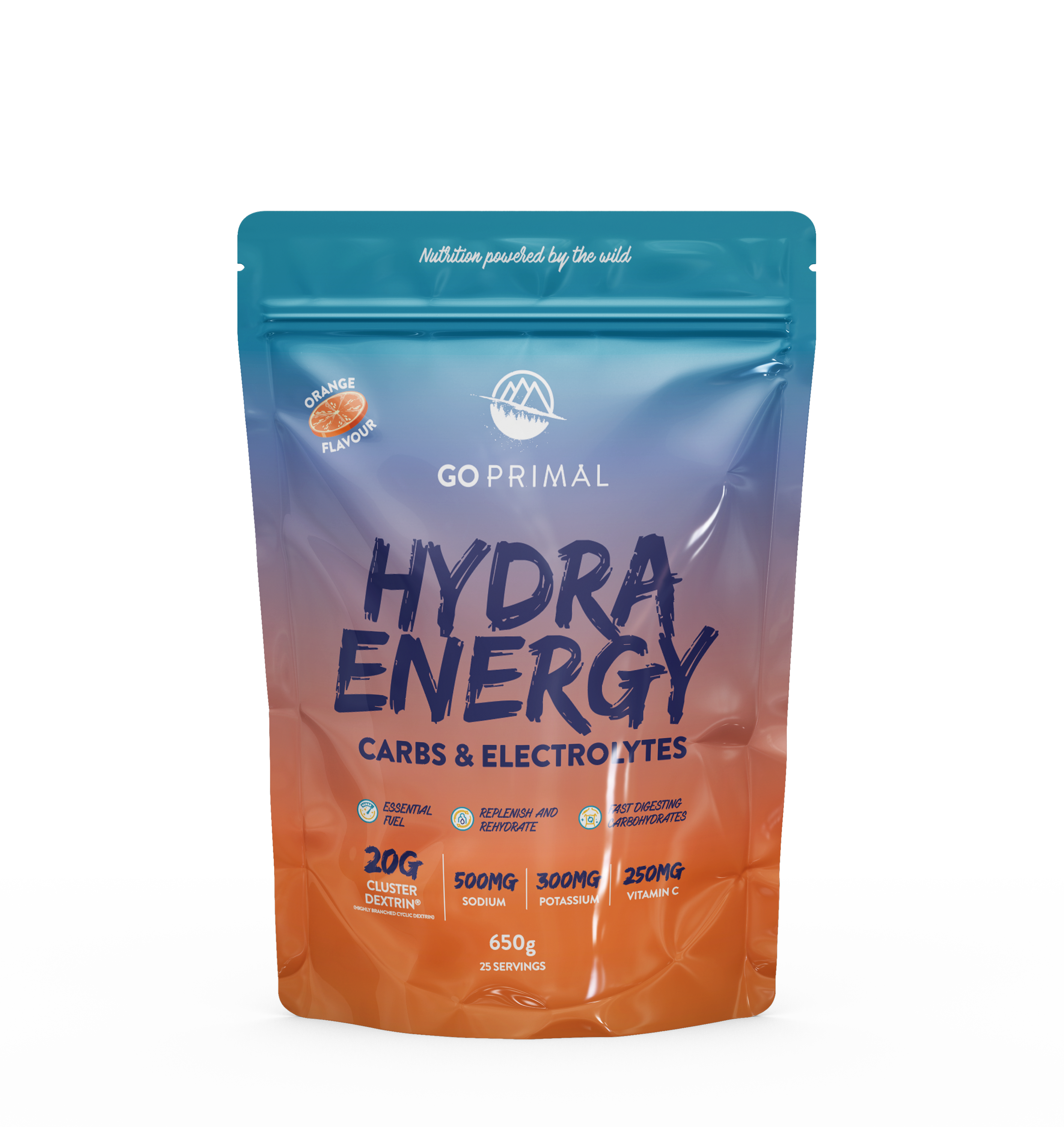 GoPrimal HydraEnergy - Carbs & Electrolytes
