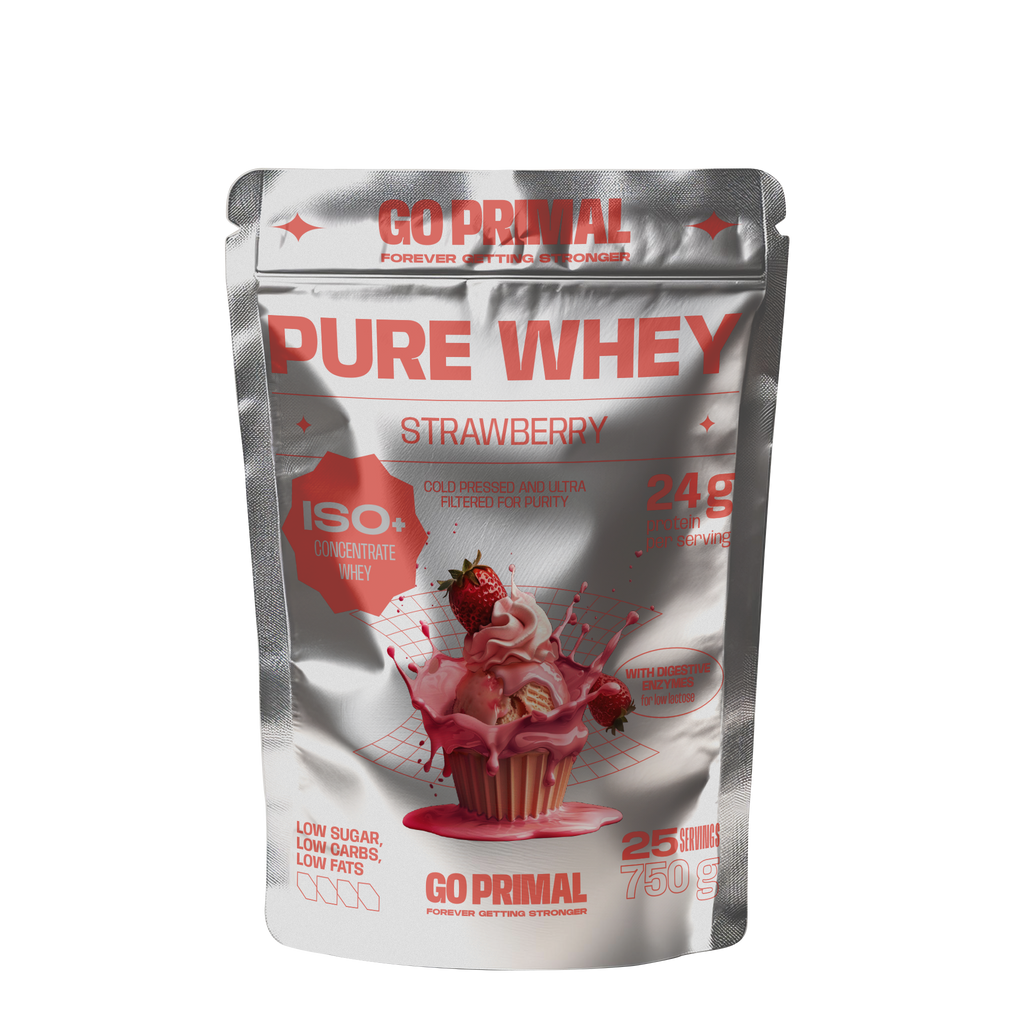 GoPrimal Pure Whey Protein · 70% ISO + 30% Concentrate