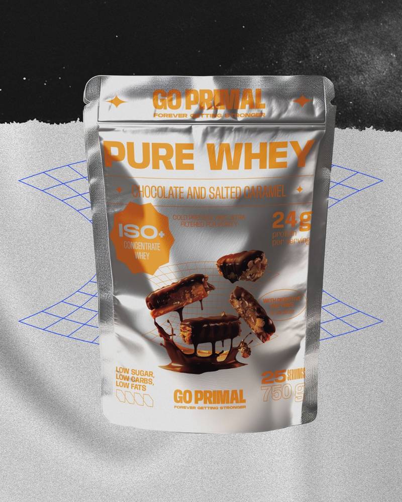 GoPrimal Pure Whey Protein · 70% ISO + 30% Concentrate