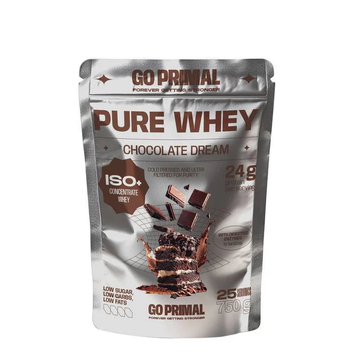 GoPrimal Pure Whey Protein · 70% ISO + 30% Concentrate